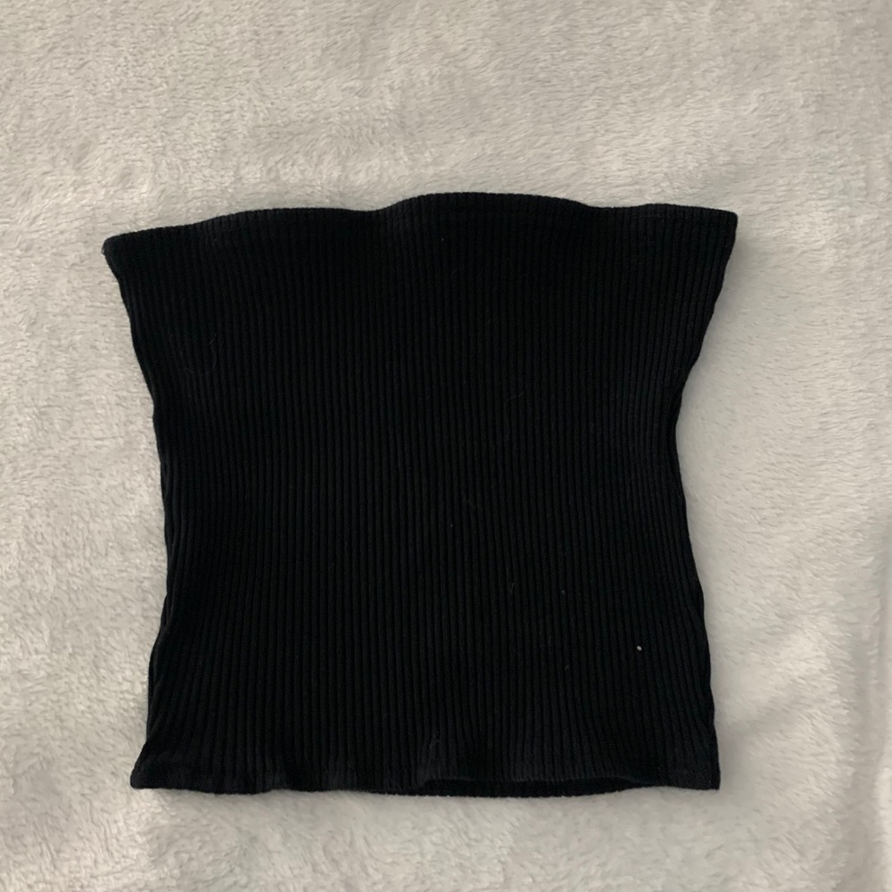 Fitted Black Tube Top